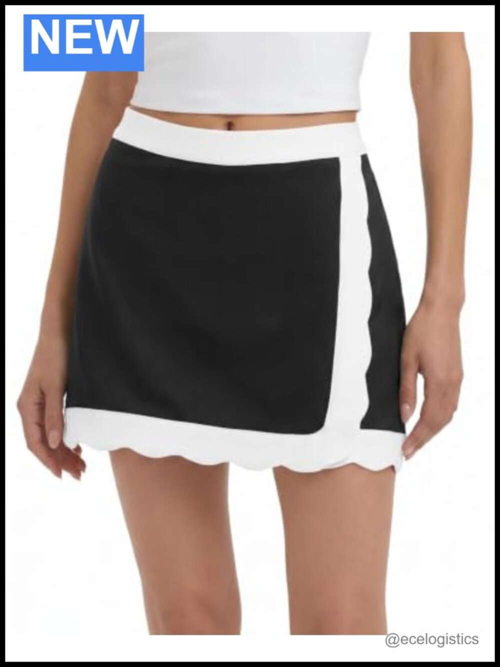 Women's Tennis Skort with Built-in Shorts, High Waisted Wrap Golf Skirt with